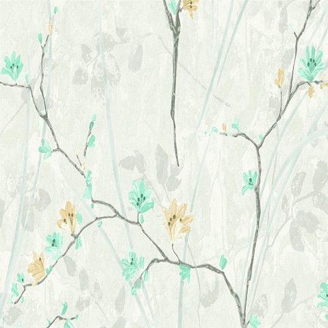 Imagem de Papel de Parede Vince Floral Verde V1011-47