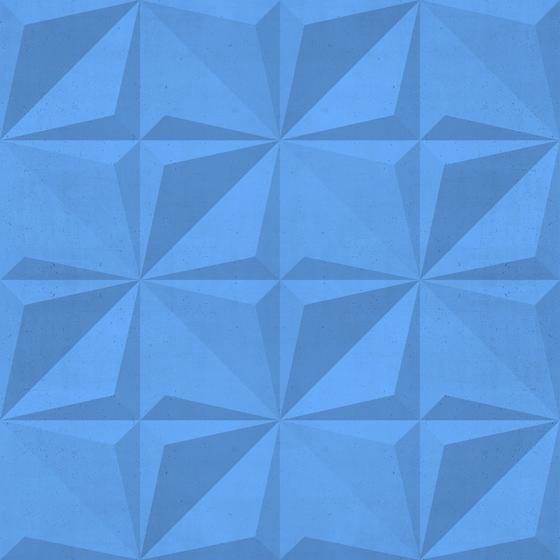 Imagem de Papel De Parede Vinílico Geométrico Efeito Visual 3D Azul Sala Quarto  10m