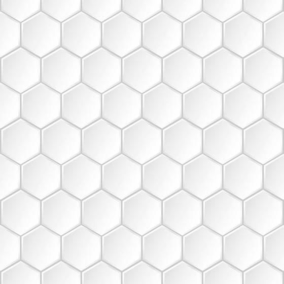 Imagem de Papel de Parede Vinílico Hexagonal Geométrico Sala Cozinha 3.5m