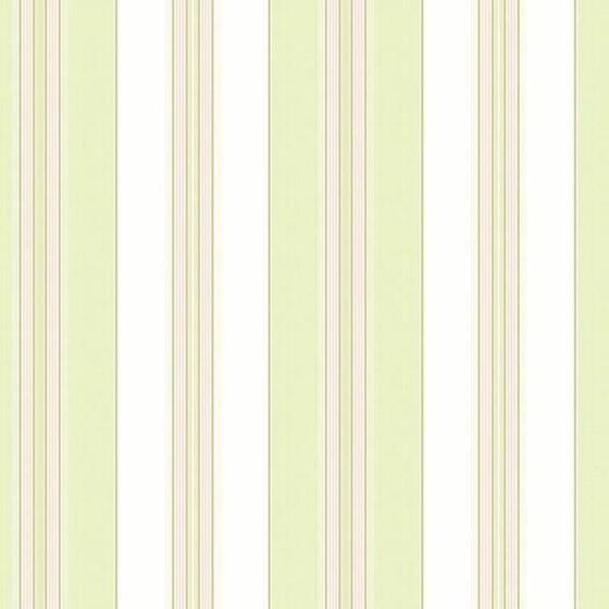 Imagem de Papel de Parede Waverly Stripes Lovers Lane Verde/Rosa WA7778 - Rolo: 10m x 0,52m