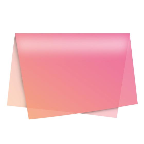 Imagem de Papel de Seda - 49x69cm - Degradê Rosa - 10 folhas - Rizzo Embalagens