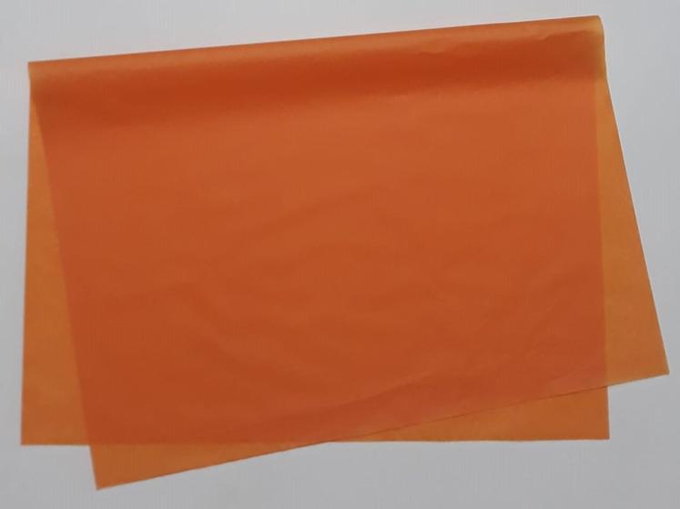 Imagem de Papel de seda 50x70 laranja ac86 - pacote com 100 folhas