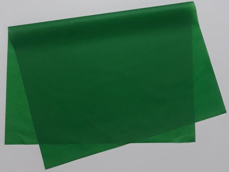 Imagem de Papel de seda 50x70 verde bandeira ac44 - pacote com 100 folhas