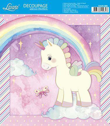 Papel Decoupage Adesiva 20x20 UnicÓRnio, Borboleta E Arco-ÍRis Da20-089 - Litoarte Menor preço em Papel Decoupage Adesiva 20x20 UnicÓRnio, Borboleta E Arco-ÍRis Da20-089 - Litoarte