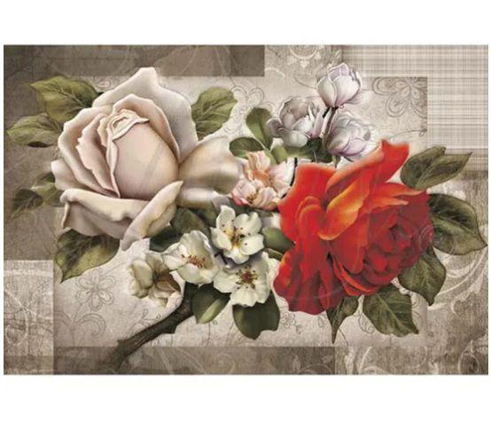 Imagem de Papel Decoupage Arte Francesa Rosas Af-168 31,1x21,1cm Litoarte
