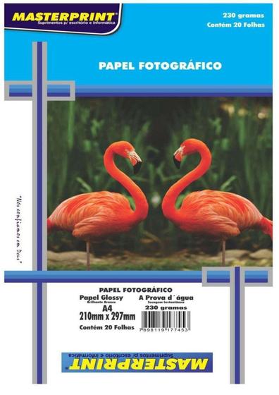 Imagem de Papel fotográfico 20 fls 230g Masterprint