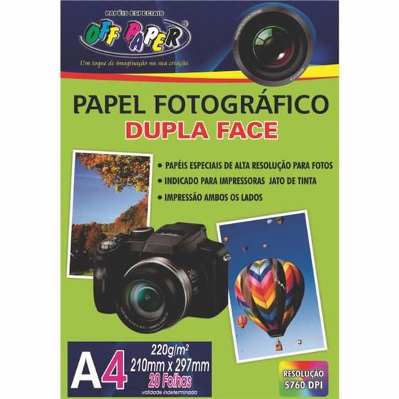 Imagem de Papel fotográfico 297x210mm a4 180g/m - dupla face - Off Paper