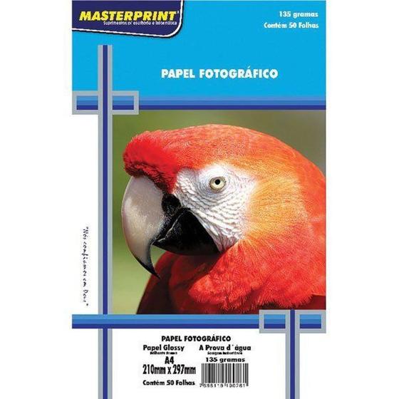 Imagem de Papel fotográfico 50 fls 135g Masterprint