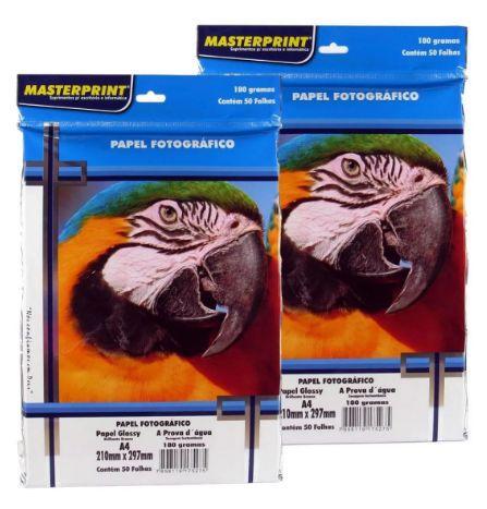 Papel Fotográfico A4 Glossy 180g 100 Folhas Inkjet À Prova Dágua - Masterprint é boa?