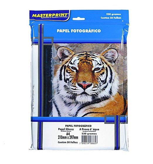 Imagem de Papel Fotográfico A4 Glossy 230g 50 Folhas Premium Brilho