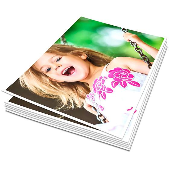 Imagem de Papel Fotográfico Adesivo 115g A3 297mm x 420mm Glossy Branco Brilhante Mundoware com 20 Folhas