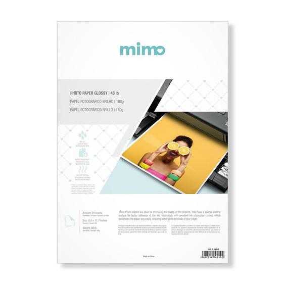 Imagem de Papel Fotográfico Brilho Mimo - 180 gr - A4 - 20 unds