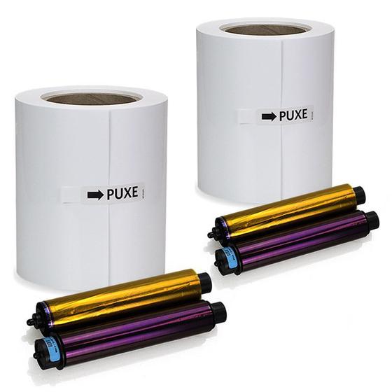 Papel Fotográfico e Ribbon Kodak 305 2 Kits de Impressão Papel