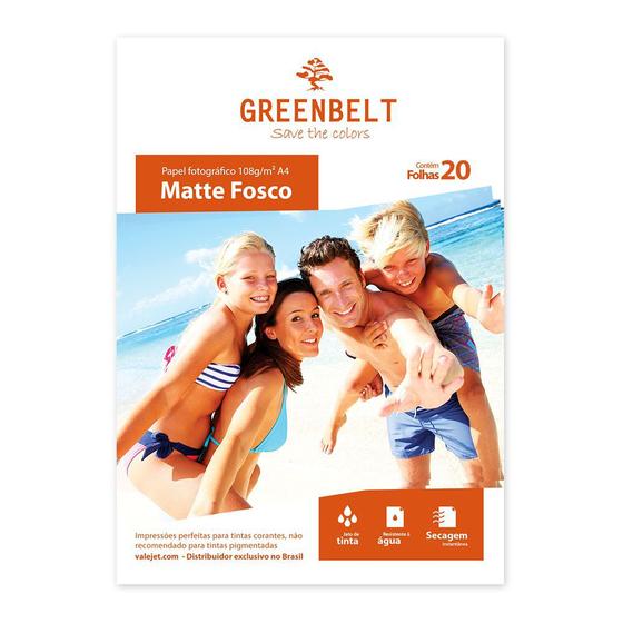 Imagem de Papel Fotográfico Matte Fosco 108g - 20 folhas