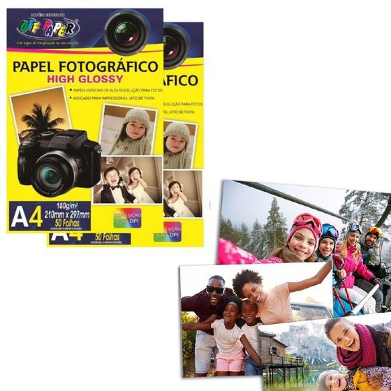 Imagem de Papel Fotográfico Off Paper Hig Glossy A4 180g/m²