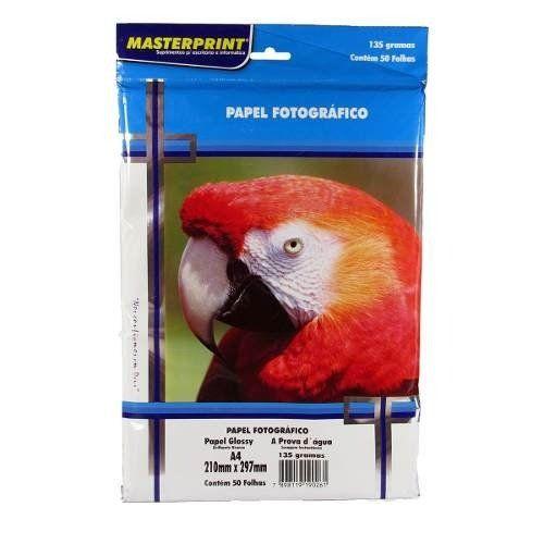 Imagem de Papel Glossy A4 c/ 50 folhas - MasterPrint