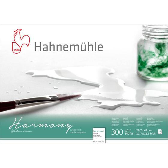 Imagem de Papel Hahnemühle Harmony Aquarela A3 - 300g/m² - Textura Satinada - 12 folhas