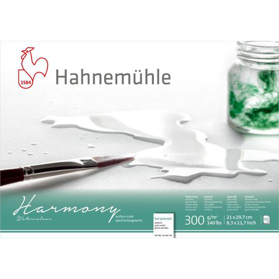 Imagem de Papel Hahnemühle Harmony Aquarela A4 - 300g/m² - Textura Satinada - 12 folhas 