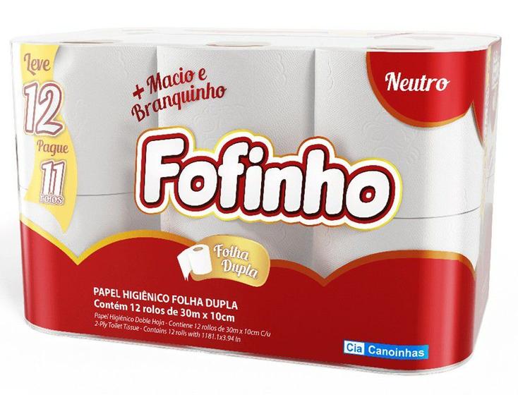 Imagem de Papel Higienico Fofinho Fd 30m 12rl