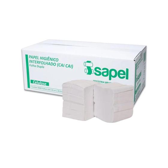Imagem de Papel Higiênico Folha Dupla Interfolhado CX c/ 8000 Folhas Isapel