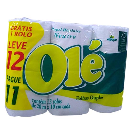 Papel higiênico folha dupla Olé 12 rolos é ruim? Papel higiênico folha dupla Olé 12 rolos é boa?