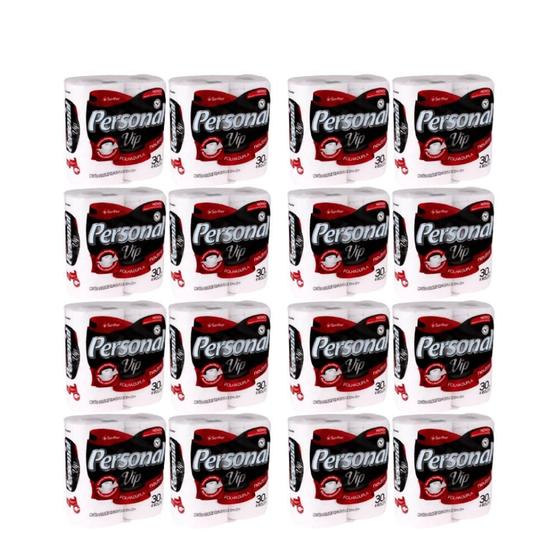 Imagem de Papel Higiênico Folha Dupla Personal Vip com 16 pacotes de 4 rolos de 30 metros