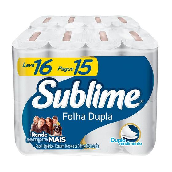 Papel Higienico Folha Dupla Sublime 16 Rolos é boa?