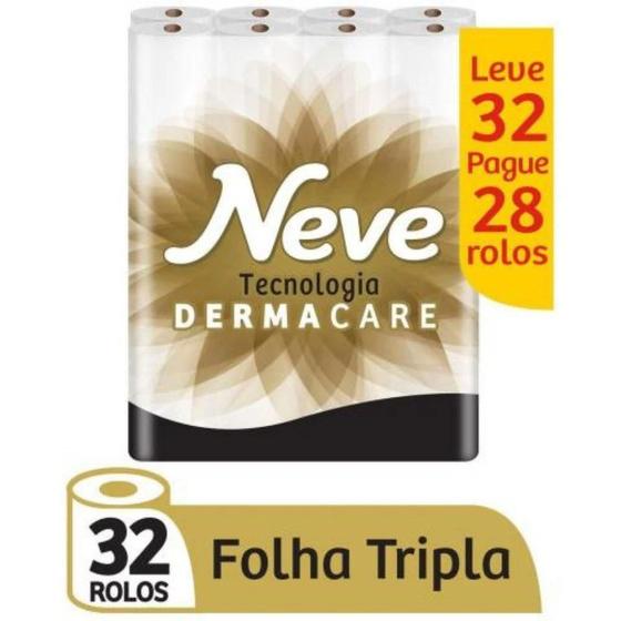 Imagem de Papel Higiênico Folha Tripla C/32 Rolos - Neve Supreme