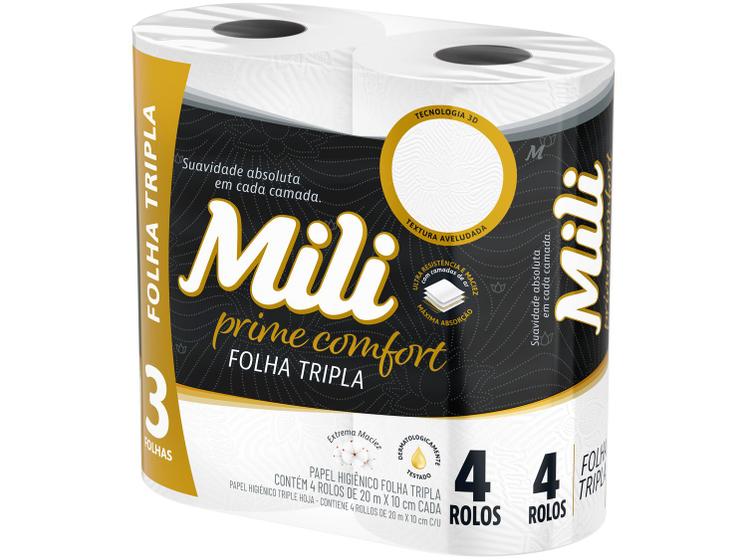 Papel Higiênico Folha Tripla Mili Prime Comfort Menor preço em Papel Higiênico Folha Tripla Mili Prime Comfort