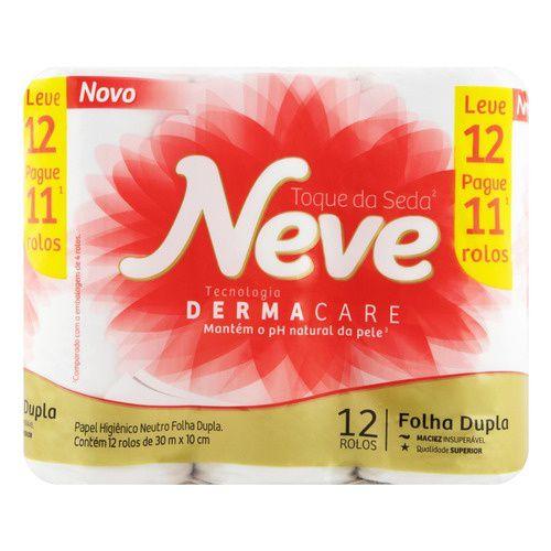 Papel Higiênico Neve Toque folha macia com 12 rolos Menor preço em Papel Higiênico Neve Toque folha macia com 12 rolos