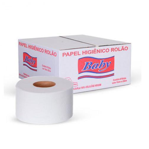 Imagem de Papel Higienico Rolão 100% Celulose Virgem Folha Dupla 10C