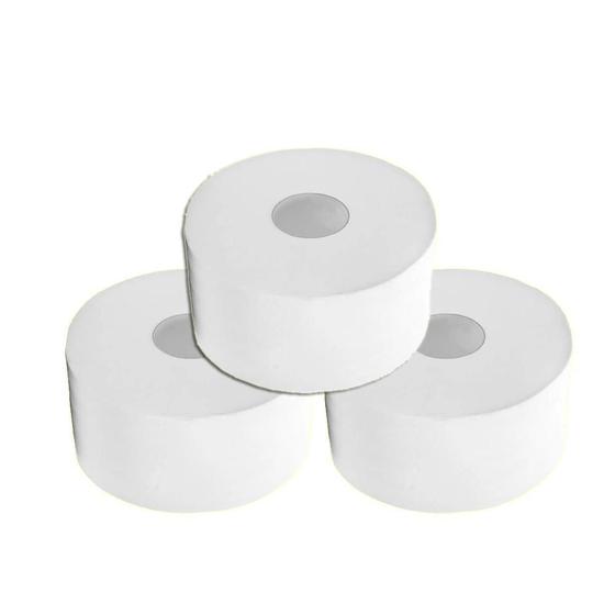 Imagem de Papel Higiênico Rolo Largo Folha Simples Celulose Kit 3