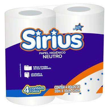 Papel Higienico Sirius Fs 30m 4rl Menor preço em Papel Higienico Sirius Fs 30m 4rl