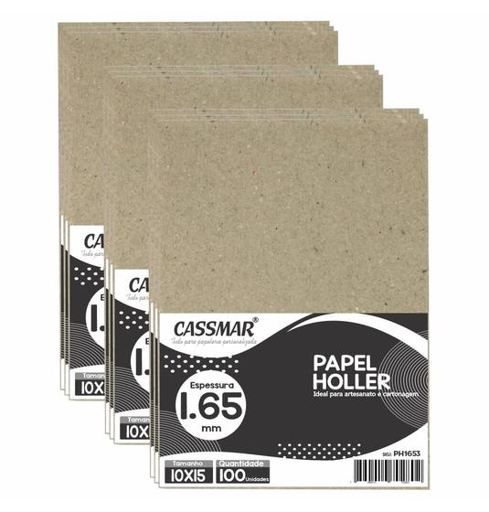 Imagem de Papel Holler para Cartonagem 1,65mm 10x15cm 100un