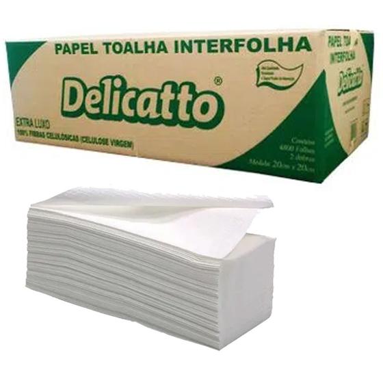 Imagem de Papel interfolha 2dbs extra luxo 20x20 c/4800 delicatto