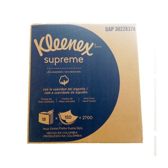 Imagem de Papel Interfolha Kleneex Supreme 18x150 Folhas