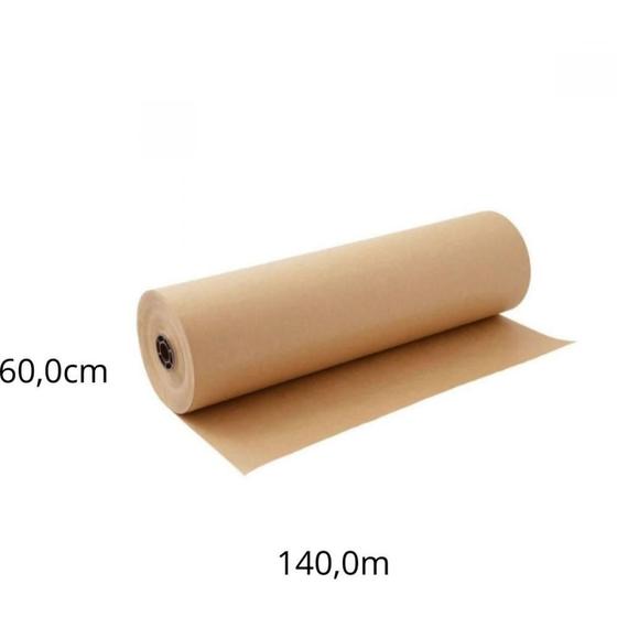 Imagem de Papel KRAFT Bobina 60CM X 140M 80G Natural