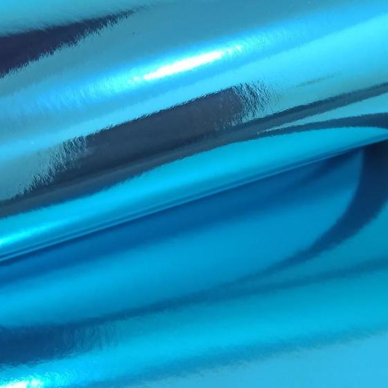 Imagem de Papel Laminada 30x30cm 250 gramas Azul Lamicote - 5 Folhas
