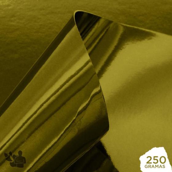 Imagem de Papel Laminado Dourado 250G A4 20 Folhas