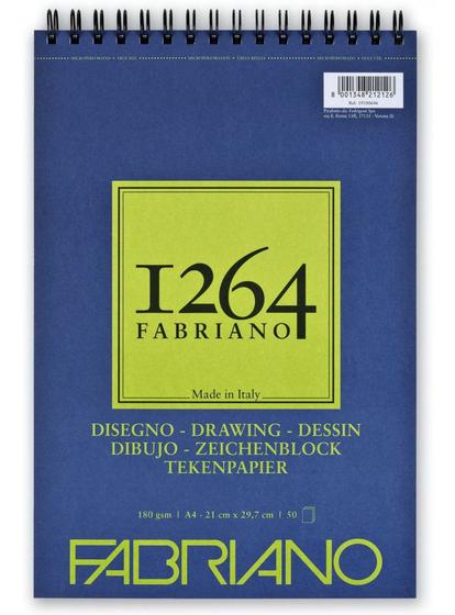 Imagem de Papel Liso Desenho Fabriano 1264 Drawing A4 180g 50 Folhas