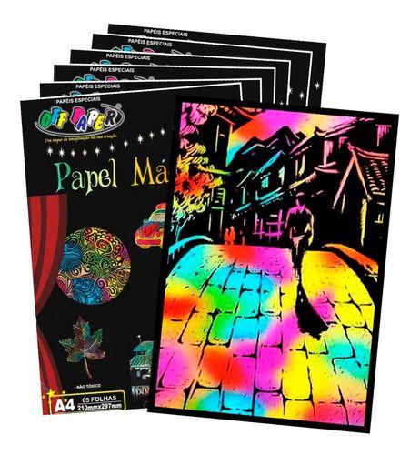 Imagem de Papel mágico a4 multicolor 6 pacotes