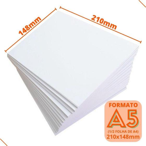 Imagem de Papel Offset A5 Branco 500 Folhas Sulfite 120G Chambril Top