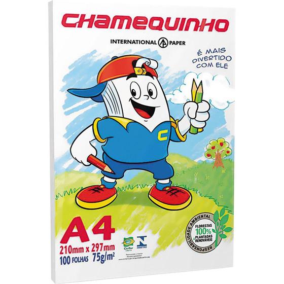 Imagem de Papel Ofício A4 100 Folhas Chamequinho Chamex - Chamex