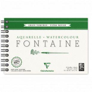 Imagem de Papel para Aquarela Clairefontaine Fontaine Torchon 300g/m² 12X18cm