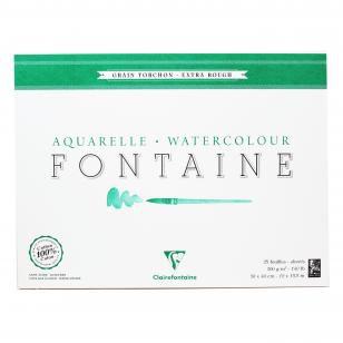 Imagem de Papel para Aquarela Clairefontaine Fontaine Torchon 300g/m² 30X40cm