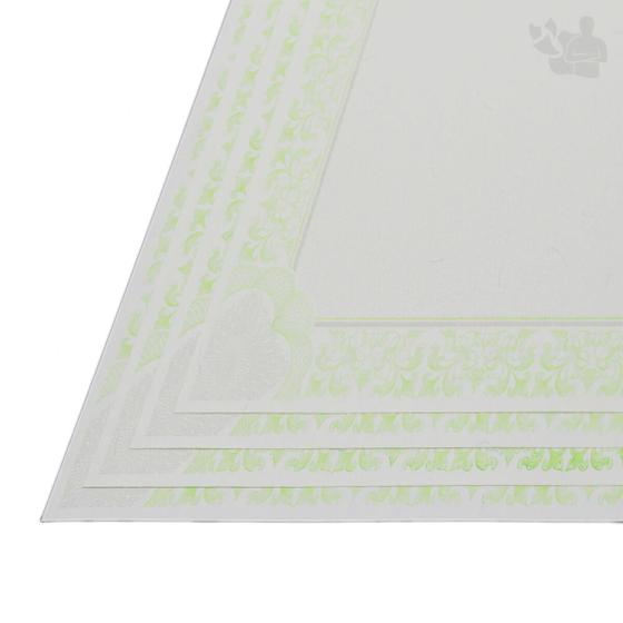 Imagem de Papel Para Certificado 120G A4 (Verde) 20 Folhas