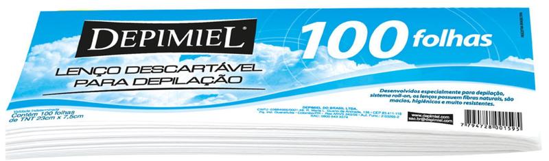 Imagem de Papel para depilacao depimiel c/100 lenco tnt