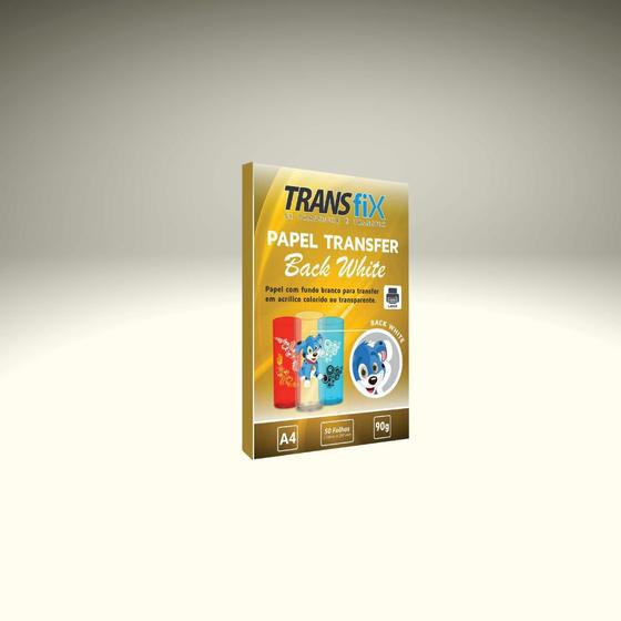 Imagem de Papel Para Transfer Fundo Branco Back White 50 Uni