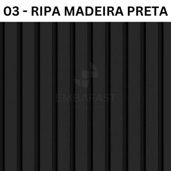 Imagem de Papel Parede Adesivo Ripado Madeira 5 Metros Lavável Móveis Envelopamento Autocolante Encapar 3D Rolo Plástico Ripa Deco