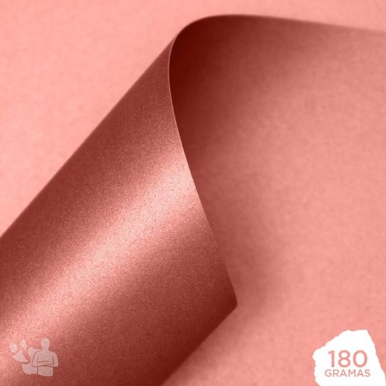 Imagem de Papel Perolizado 180g A4 (Rosa Quartz) 10 Folhas